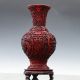 Oriental Vintage Delicate Lacquer Hand - Carved Landscape Vase Csyb174 Plates photo 3