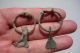 Two Ancient Celtic - Roman Bronze Votive Axe Rings,  The First Of Them Axe Is Lead Roman photo 2