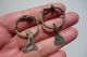 Two Ancient Celtic - Roman Bronze Votive Axe Rings,  The First Of Them Axe Is Lead Roman photo 3