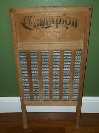 Champion Silver Vintage Washboard photo