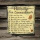 Hillbilly 10 Commandments Handmade Wood Primitive Country Home Decor Primitives photo 1