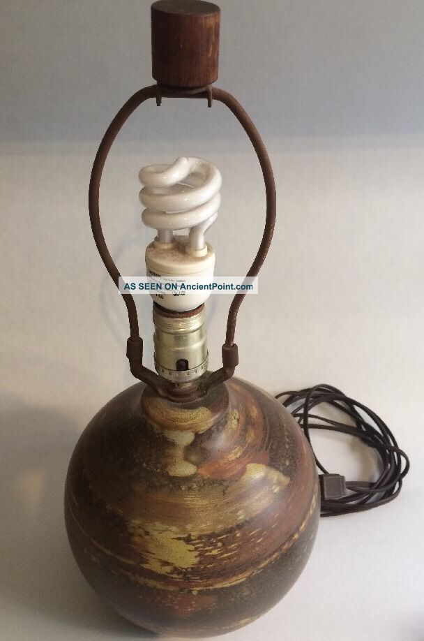Vtg Martz Marshall Studios Signed Mid Century Danish Modern Lamp Mid-Century Modernism photo