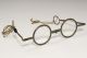 Rare Japanese Antique Brass Round Glasses Spectacles / Japan Meiji Other Japanese Antiques photo 7