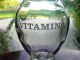 Vintage Bulbous Teardrop Footed Art Glass Vitamin Pill Drug Store Apothecary Jar Bottles & Jars photo 1
