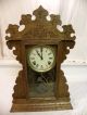 Antique American Sessions Fine Oak Parlor Clock Circa 1910 And Running Clocks photo 2