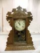 Antique American Sessions Fine Oak Parlor Clock Circa 1910 And Running Clocks photo 4