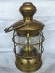 Vintage Brass Anchor Marine Oil Lantern Maritime Signal Lamp Cargo Light Lamps & Lighting photo 1
