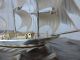 Finest Sgined Japanese Takehiko 3 Masted Sterling Silver Boat Yacht Ship Japan Other Antique Sterling Silver photo 9