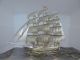 Finest Sgined Japanese Takehiko 3 Masted Sterling Silver Boat Yacht Ship Japan Other Antique Sterling Silver photo 7