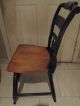 Hitchcock Classic Dining Country Side Chairs In Black & Harvest Finish Post-1950 photo 2