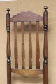 Rare 18th C Deerfield Ma Bannister Back Chair Very Bold Early Form Full Feet Primitives photo 7
