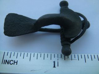 Ancient Roman Crossbow Single Knot Fibula Brooch Artifact photo