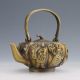Chinese Collectable Brass Handwork Pumpkin Teapots W Daqing Mark D788 Teapots photo 3