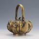 Chinese Collectable Brass Handwork Pumpkin Teapots W Daqing Mark D788 Teapots photo 4