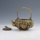 Chinese Collectable Brass Handwork Pumpkin Teapots W Daqing Mark D788 Teapots photo 6