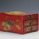 Chinese Antique Hand - Painted Dragon Motif Double - Deck Wooden Dressing Case C399 Boxes photo 6