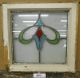 Old English Leaded Stained Glass Window Curvy Abstract Design 17.  75 
