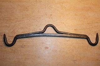 Antique Wrought Iron Hook Gambrel Meat/butchers/bacon/hanging Hook Hand Forged photo
