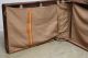 Vtg Antique Leather Suitcase Steamer Trunk Travel Wardrobe Prop Luggage Chest 1900-1950 photo 7