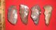 (4) Aterian Early Man Tools (30k To 80k Bp) Prehistoric African Arrowheads Neolithic & Paleolithic photo 4