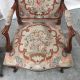 French Antique Louis Xv Style Needlepoint Arm Chairs Accent Chairs 1800-1899 photo 2