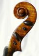 Fine Antique Italian? 18th C.  Violin Unreadable Label String photo 6