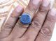 Rounded Lapis Ethnic Regional Bedouin Jewelry Tribal Middle Eastern Rings Arabic Islamic photo 2