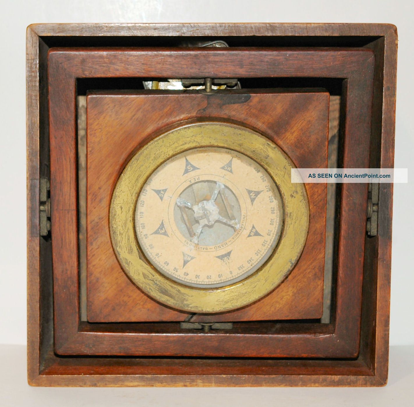 John E Hand Gimbal Mount Ships Compass Type Pex U/4 Compasses photo
