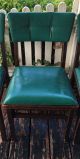 4 Antique Wood Wooden Folding Chairs Solid Kumfort Brand 492 Vintage 1900-1950 photo 3