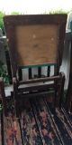 4 Antique Wood Wooden Folding Chairs Solid Kumfort Brand 492 Vintage 1900-1950 photo 6