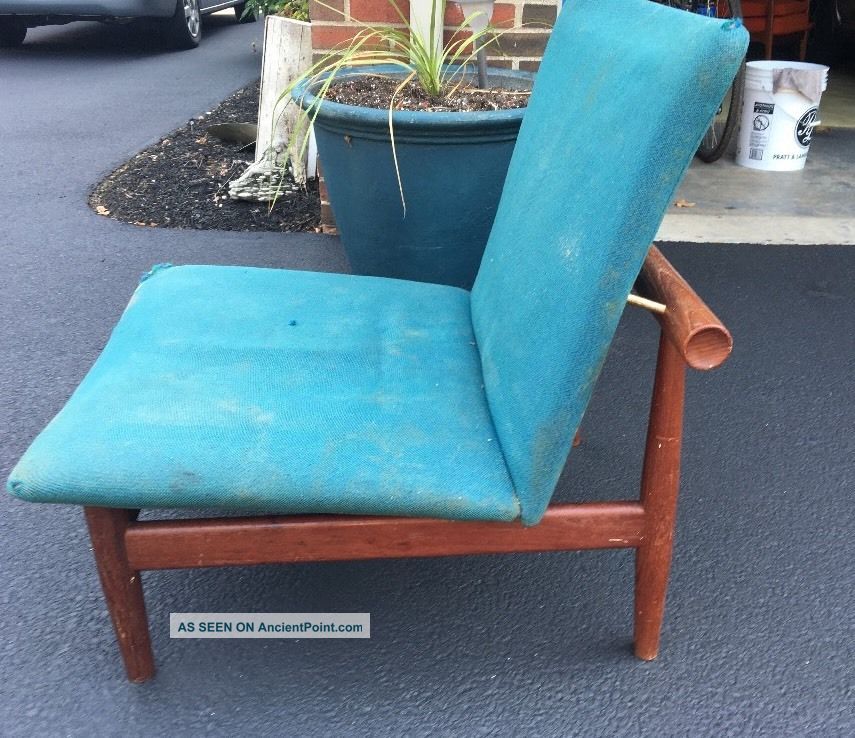 Mid Century Teak France & Son Finn Juhl Style Chair Rare Find Post-1950 photo