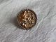 Antique Cut Steel & Brass Picture Button Flowers 258b Buttons photo 1