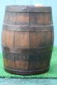 19thc Wooden Oak Whiskey Brandy Barrel Or Keg With Cast Iron Bands C1880s Other Antique Woodenware photo 3