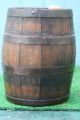 19thc Wooden Oak Whiskey Brandy Barrel Or Keg With Cast Iron Bands C1880s Other Antique Woodenware photo 3
