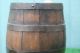 19thc Wooden Oak Whiskey Brandy Barrel Or Keg With Cast Iron Bands C1880s Other Antique Woodenware photo 4