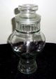 Vintage Clear Glass 9 - 1/2 Inch Candy Display Jar With Lid Bottles & Jars photo 1