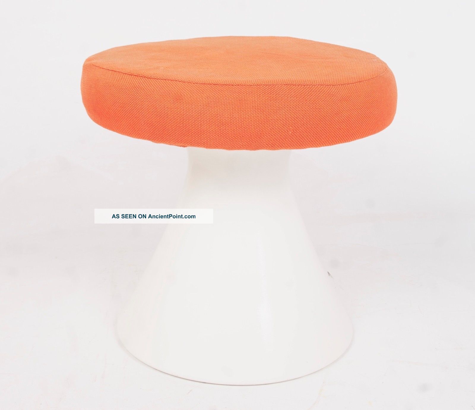 Arkana Tulip Stool Footstool Eero Saarinen Maurice Burke Retro Vintage Orange 1900-1950 photo