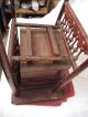 Antique Ornate Ball & Stick Two Drawer Sewing Or Phone Stand - 16 X 11 Top 1800-1899 photo 9
