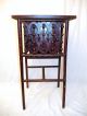 Antique Ornate Ball & Stick Two Drawer Sewing Or Phone Stand - 16 X 11 Top 1800-1899 photo 1
