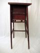 Antique Ornate Ball & Stick Two Drawer Sewing Or Phone Stand - 16 X 11 Top 1800-1899 photo 3
