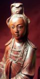 Vintage Carved Wood Quan Yin (guan Yin,  Kwan Yin) - Chinese Goddess Of Mercy Other Antique Chinese Statues photo 2