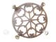 Antique Ornate Cast Iron Round Trivet W/4 Lfeet Trivets photo 2