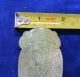 Vintage Jade Hand Carved Large Cicada Pendant Other Asian Antiques photo 5