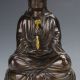 Collectable Brass Gilt Handwork A Buddism Godness Kwan - Yin Statue W Xuande Mark Kwan-yin photo 6