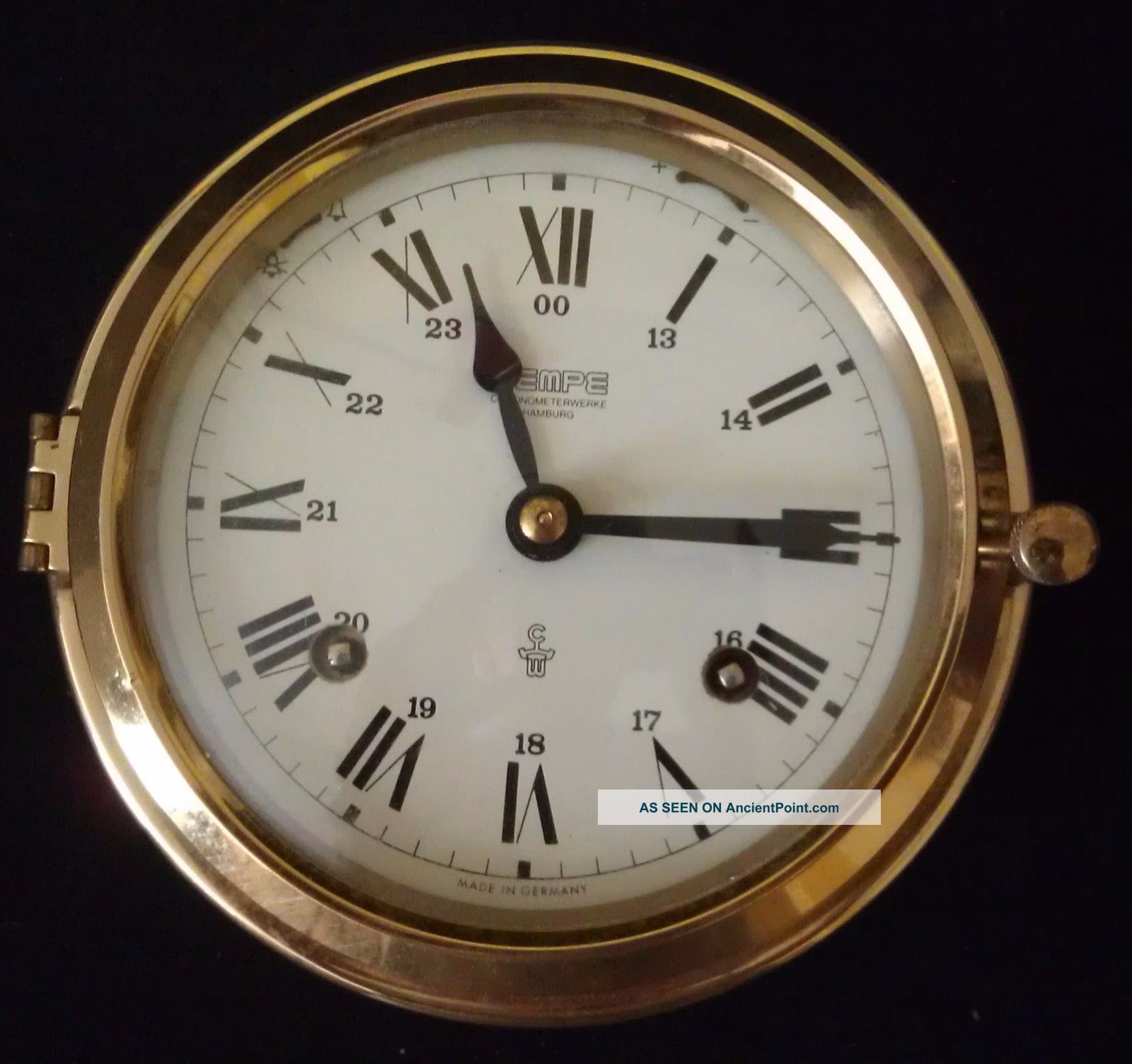 Wempe Chronometerwerke Hamburg Germany Mechanical Ship ' S Bell Clock 1986 Clocks photo
