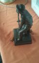 Antique Gloucester Fisherman Bronze Statue Leonard Craske Nautical Maritime Lamps photo 3