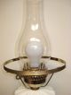 Gone With The Wind Lamp Electric Parlor Lamp Floral Bouquet White Puffy Roses Lamps photo 7