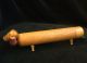 Vintage Wood Crayon Pencil Box Brodhaven Mfg 1930 ' S Dachshund Wiener Dog Dice Boxes photo 1