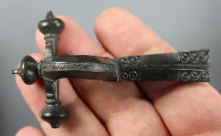 Crossbow Brooch,  Fibula,  Bronze,  Military,  Roman Imperial,  4.  Century A.  D. photo