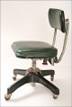 Vintage Industrial Chair Desk Office Swivel Tanker Mid Century Modern Retro 50s Post-1950 photo 2